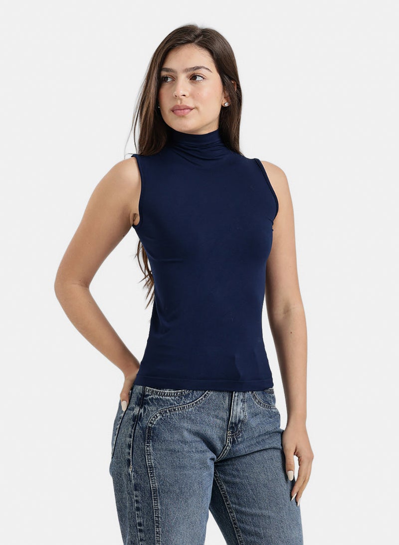 Carina Sleeveless High Neck Top - Image 2